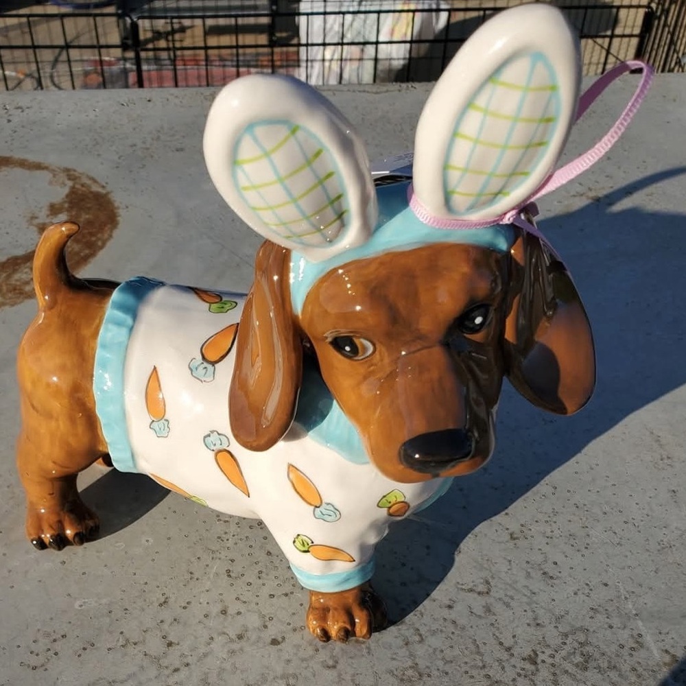 Adorable Easter Dachshund